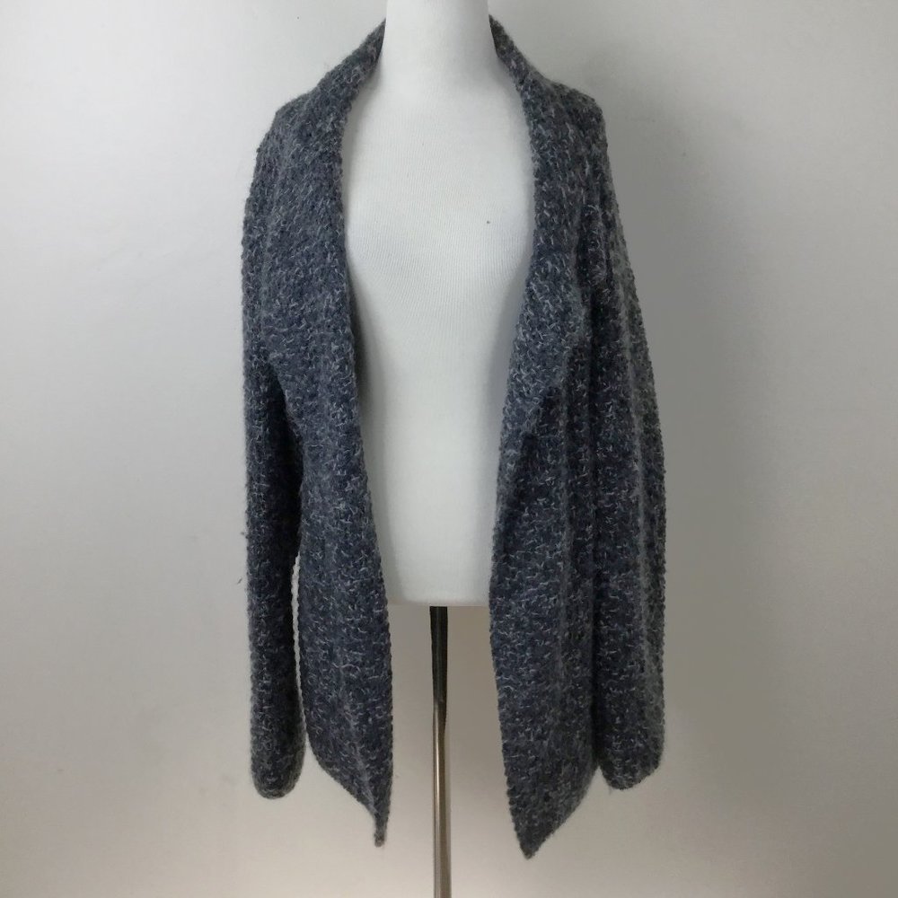 Eileen Fisher Wool Blend Open Front Cardigan m